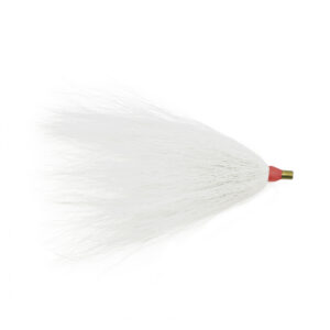 Aqua-Clear, Buck Tail Teaser Rivet Slider, White Hair, 3 pc