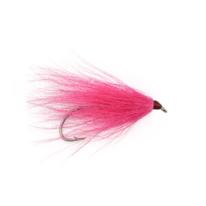 Aqua-Clear, Hair Buck Tails, Flounder / Fluke / Sea Trout / Weakfish / Croaker, 3/0 XL Nickel Octopus Hook, Pink Hair, 4 pc