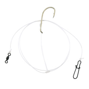 Aqua-Clear, Catfish Dropper Loop Rig, 6/0 Bronze Bait Holder Hook, AFW Swivel, 60 lb / 27.2 kg Grand Slam Mono, 3 in / 7.62 cm Dropper Loop