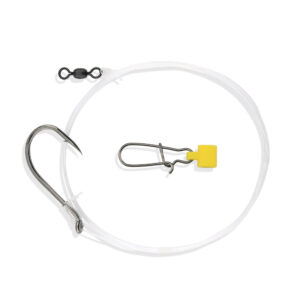 Aqua-Clear, Drum Rig, Drum / Cobia / Striped Bass / Rockfish, 7/0 Black Nickel Octopus Hook, Fish Finder, 60 lb / 27.2 kg Grand Slam Mono