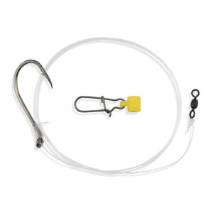 Aqua-Clear, Drum Rig, Drum / Cobia / Striped Bass / Rockfish, 8/0 Black Nickel Octopus Hook, Fish Finder, 60 lb / 27.2 kg Grand Slam Mono