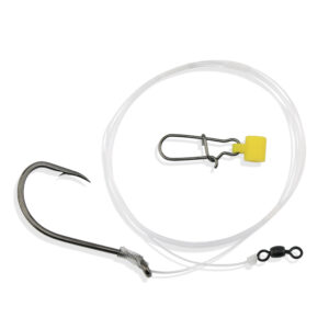 Aqua-Clear, Drum Rig, Drum / Cobia / Striped Bass / Rockfish, 9/0 Black Nickel Octopus Hook, Fish Finder, 60 lb / 27.2 kg Grand Slam Mono