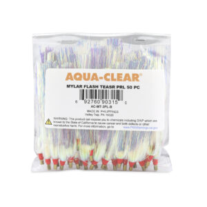 Aqua-Clear, Mylar Flash Teaser, Pearl, 3.5 in / 8.9 cm, 50 pc