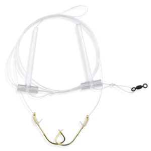 Aqua-Clear, Hi-Lo Combo Rig, Sea Bass / Porgy / Triggerfish / Sheepshead, 2/0 Bronze Octopus Hook, AFW Swivel, 40 lb / 18.1 kg, T-Standoff