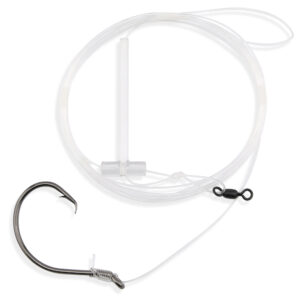 Aqua-Clear, Deep Water Rig, Striped Bass / Rockfish / Drum, 10/0 Ultra Thin Demon Circle Hook, AFW Swivel, 60 lb / 27.2 kg Grand Slam Mono 6 ft / 1.83 m, T-Standoff