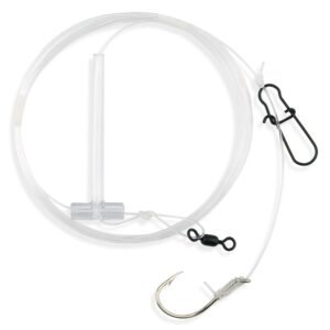 Aqua-Clear, Dropper Rig, Striped Bass / Rockfish / Drum, 3/0 Nickel Octopus Hook, AFW Swivel, 60 lb / 27.2 kg Grand Slam Mono 5 ft / 1.52 m, T-Standoff