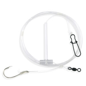 Aqua-Clear, Dropper Rig, Striped Bass / Rockfish / Drum, 4/0 Nickel Octopus Hook, AFW Swivel, 60 lb / 27.2 kg Grand Slam Mono 5 ft / 1.52 m, T-Standoff