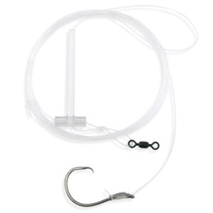 Aqua-Clear, Deep Water Rig, Striped Bass / Rockfish / Drum, 7/0 Ultra Thin Demon Circle Hook, AFW Swivel, 60 lb / 27.2 kg Grand Slam Mono 6 ft / 1.83 m, T-Standoff