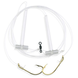 Aqua-Clear, Hi-Lo Rig, 3/0 Gold Color Beak, 40 lb / 18.1 kg Grand Slam Mono, T-Standoff