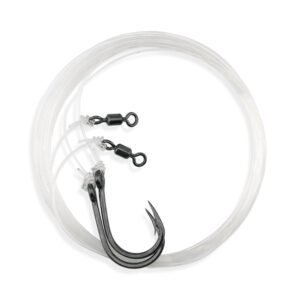 Aqua-Clear, Tuna Rig, 7/0 Mustad Ultra-Point Hook, AFW Mighty Mini Swivel, Hi-Seas 80 lb / 36.36 kg Fluorocarbon