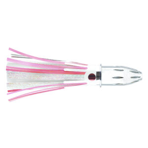 Billy Baits, Mister Big Lure, Pink/White Mylar Skirt, 16 oz / 453 g Head, 9 in / 22.8 cm