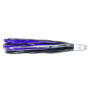 Billy Baits, Mister Big Lure, Black/Purple PVC Skirt, 16 oz / 453 g Head, 16 in / 40.6 cm