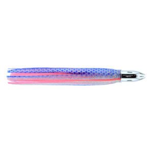 Billy Baits, Mister Big Lure, Blue/Pink/White PVC Skirt, 16 oz / 453 g Head, 16 in / 40.6 cm