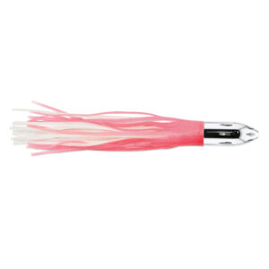 Billy Baits, Mister Big Lure, Ultimate Series, Tie on Skirt Version, Pink/White PVC Skirt, XL, 16 oz / 454 g Head, 16 in / 40.6 cm