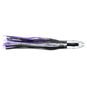 Billy Baits, Mister Big Lure, Ultimate Series, Tie on Skirt Version, Black/Purple PVC Skirt, XXL, 41 oz / 1077 g Head, 16 in / 40.6 cm