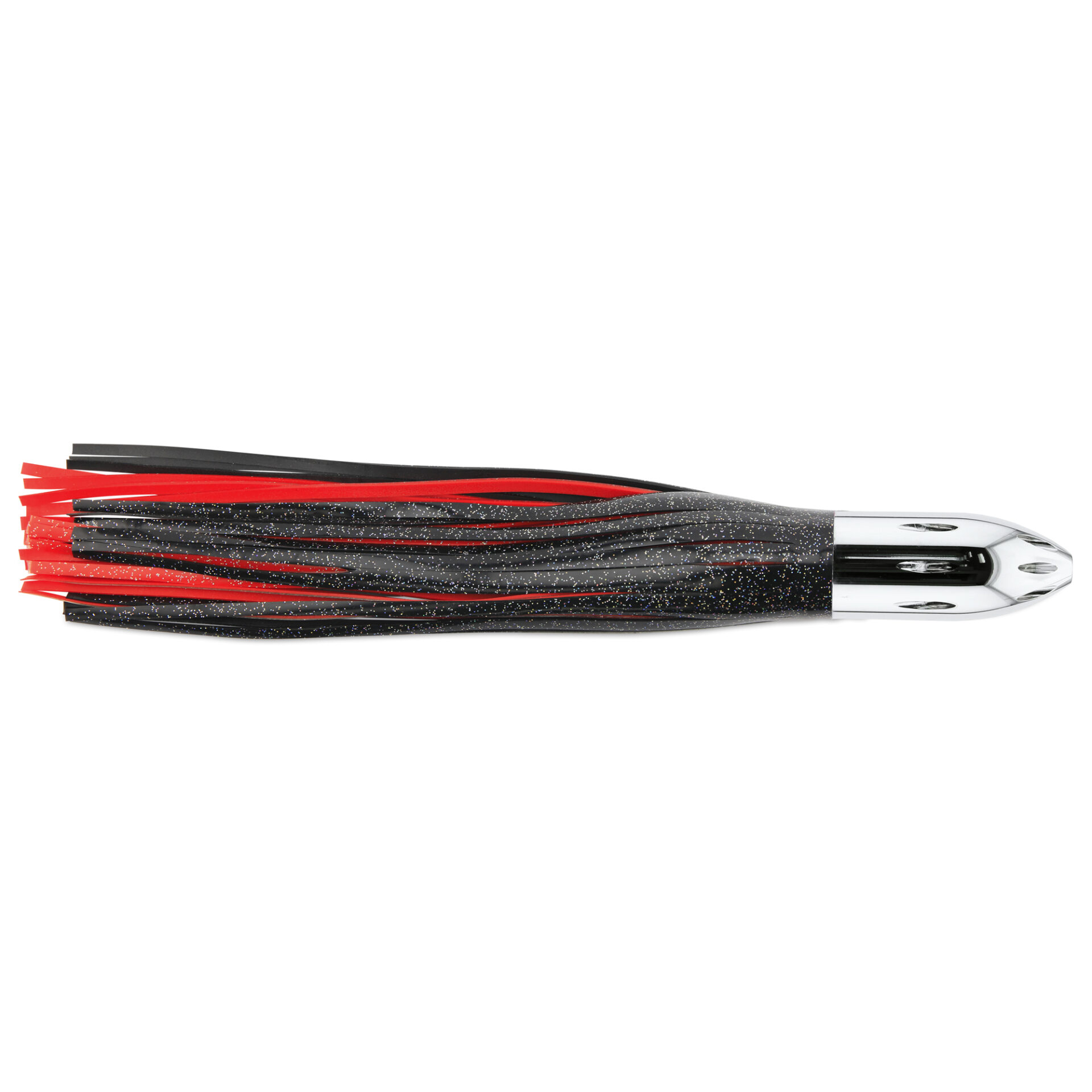 Billy Baits, Mister Big Lure, Ultimate Series, Tie on Skirt Version, Black/Red PVC Skirt, XL, 16 oz / 454 g Head, 16 in / 40.6 cm - Image 2