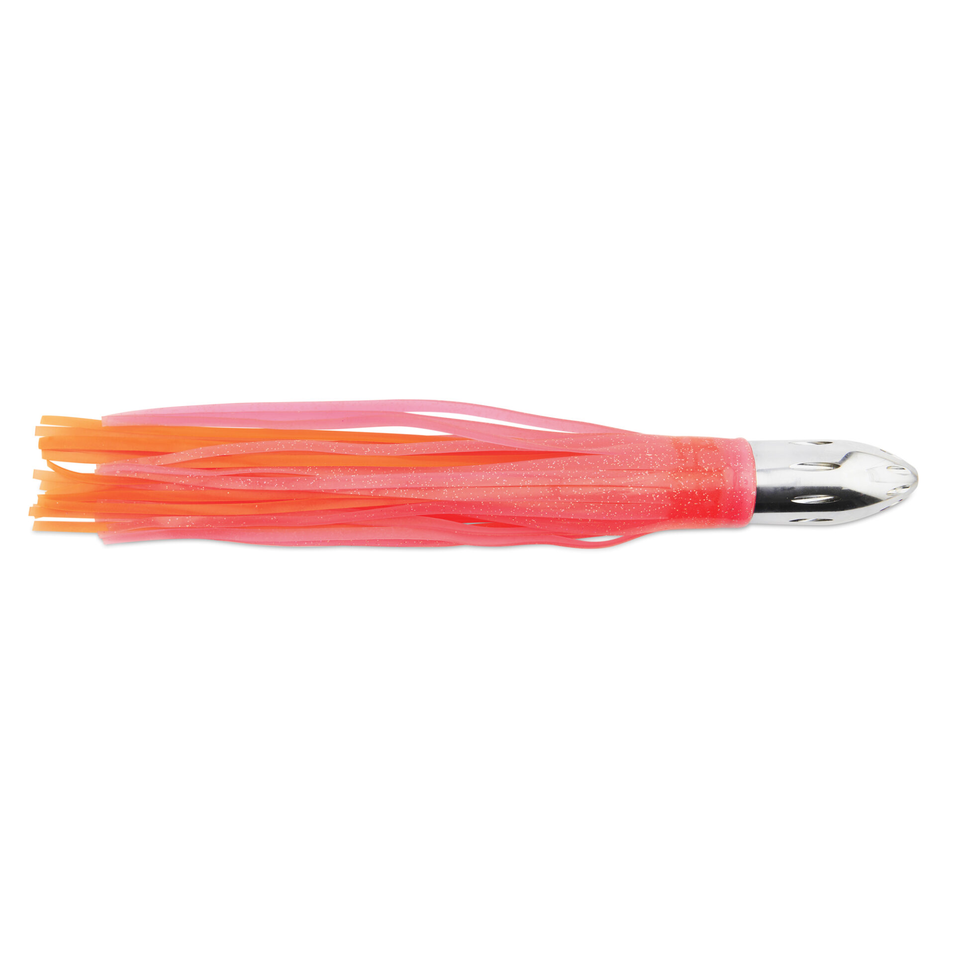 Billy Baits, Mister Big Lure, Ultimate Series, Tie on Skirt Version, Pink/Orange PVC Skirt, XL, 16 oz / 454 g Head, 16 in / 40.6 cm - Image 2