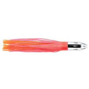 Billy Baits, Mister Big Lure, Ultimate Series, Tie on Skirt Version, Pink/Orange PVC Skirt, XL, 16 oz / 454 g Head, 16 in / 40.6 cm