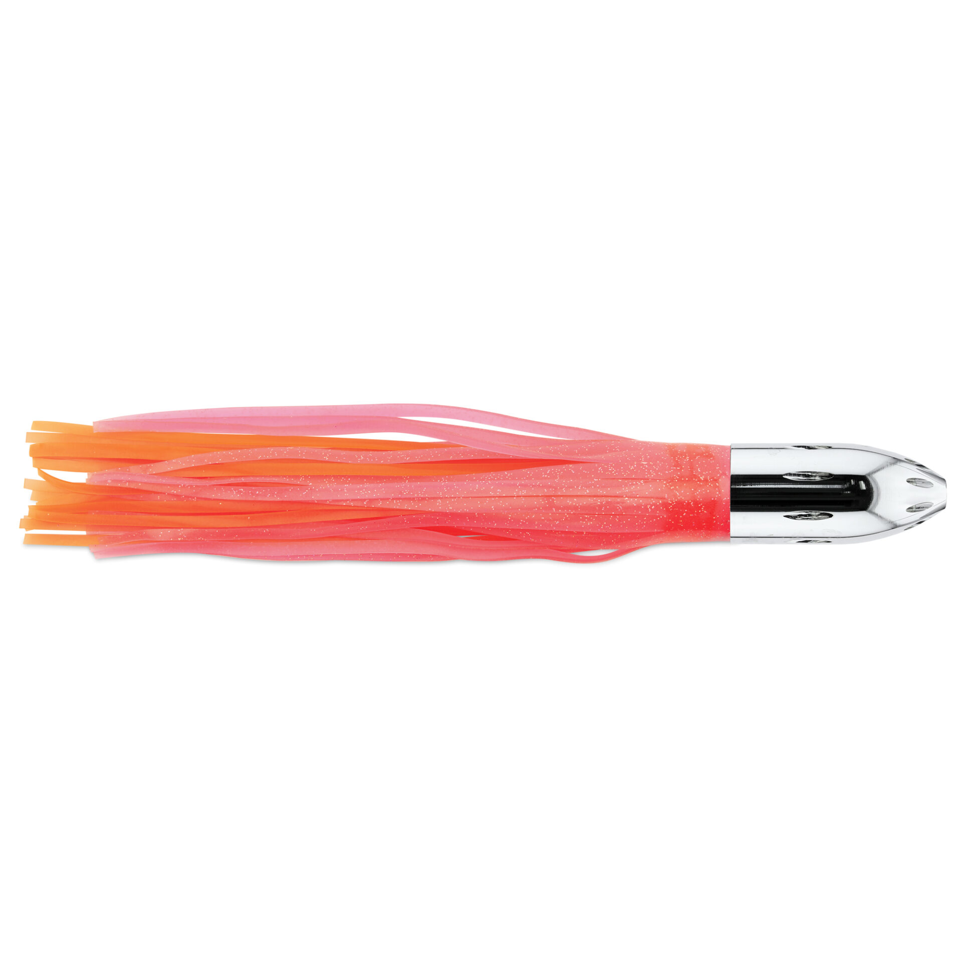 Billy Baits, Mister Big Lure, Ultimate Series, Tie on Skirt Version, Pink/Orange PVC Skirt, XL, 16 oz / 454 g Head, 16 in / 40.6 cm - Image 3