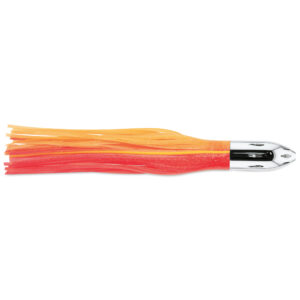 Billy Baits, Mister Big Lure, Ultimate Series, Tie on Skirt Version, Pink/Orange 2 Yellow Veins/Pink/Orange PVC Skirt, XL, 25 oz / 708 g Head, 16 in / 40.6 cm