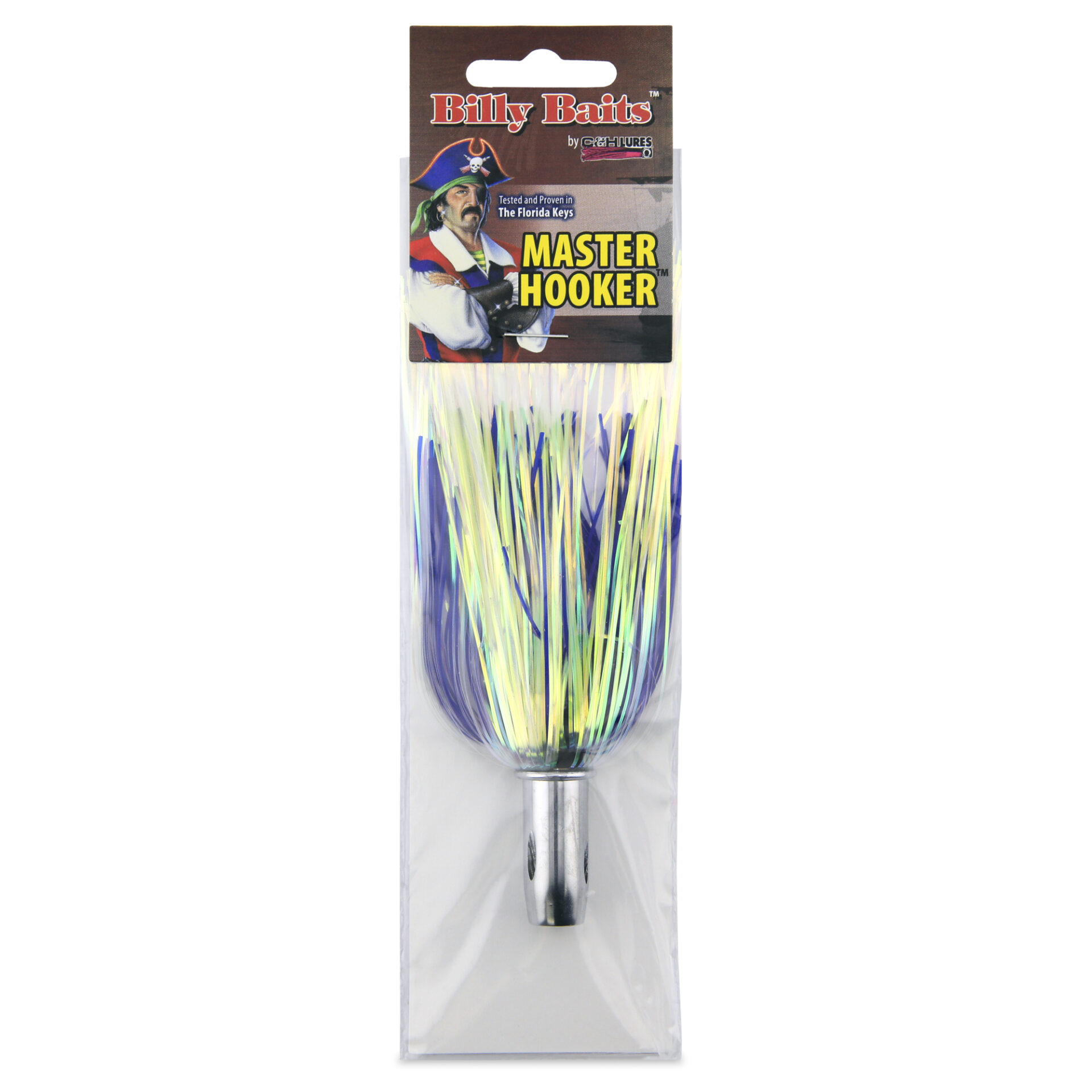 Billy Baits, Master Hooker Lure, Pearl/Blue, Concave Head, 5.5 in / 14 cm - Image 2