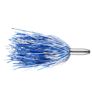 Billy Baits, Mini Turbo Slammer Lure, Blue Silver/Blue Firetip, Concave Head, 5.5 in / 14 cm