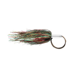 Billy Baits, Mini Turbo Slammer Rigged & Ready, Green/Gold/Red/Red, 17/0 Mustad Hook, AFW Swivel, 135 lb / 61 kg AFW Cable, 3 ft / 0.9 m