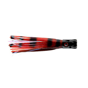 Billy Baits, Magnum Turbo Whistler Lure, Black/Red/Pearl Skirt, 2 oz / 56.6 g Head