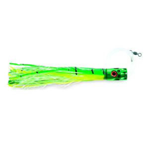 Billy Baits, Magnum Turbo Whistler Rigged & Ready, Dolphin/Pearl Skirt, 2 oz / 56.6 g Head, 7/0 Mustad Hook, AFW Swivel, 100 lb / 45.3 kg Grand Slam Mono Line, 6 ft / 1.8 m