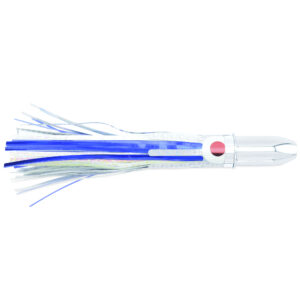 Billy Baits, Super Magnum Lure, Blue/White Eye-Skirt, 6 oz / 170 g Head, 8 in / 20.3 cm
