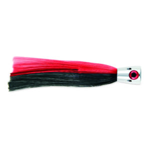 Billy Baits, Super Smoker II Lure, Black/Red Skirt, 2 oz / 56.6 g Head, 8 in / 20.3 cm