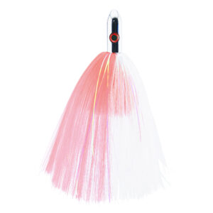 Billy Baits, Turbo Slammer Lure, Large 2.5 oz / 70.9 g, Chrome Head, Pink/White, Pearl/Crystal Flash, 8.25 in / 21.6 cm