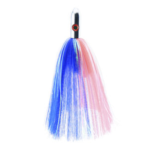 Billy Baits, Turbo Slammer Lure, Large 2.5 oz / 70.9 g, Chrome Head, Blue/Pink, Pearl/Crystal Flash, 8.25 in / 21.6 cm