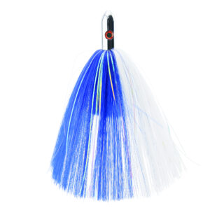 Billy Baits, Turbo Slammer Lure, Medium 1.75 oz / 49.6 g, Chrome Head, Blue/White, Pearl/Crystal Flash, 6.75 in / 17.1 cm