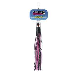 C&H, AlienXL Lure, Black Foil/Pink Skirt, Concave Head, Hologram Eye, 10.5 in / 22.6 cm