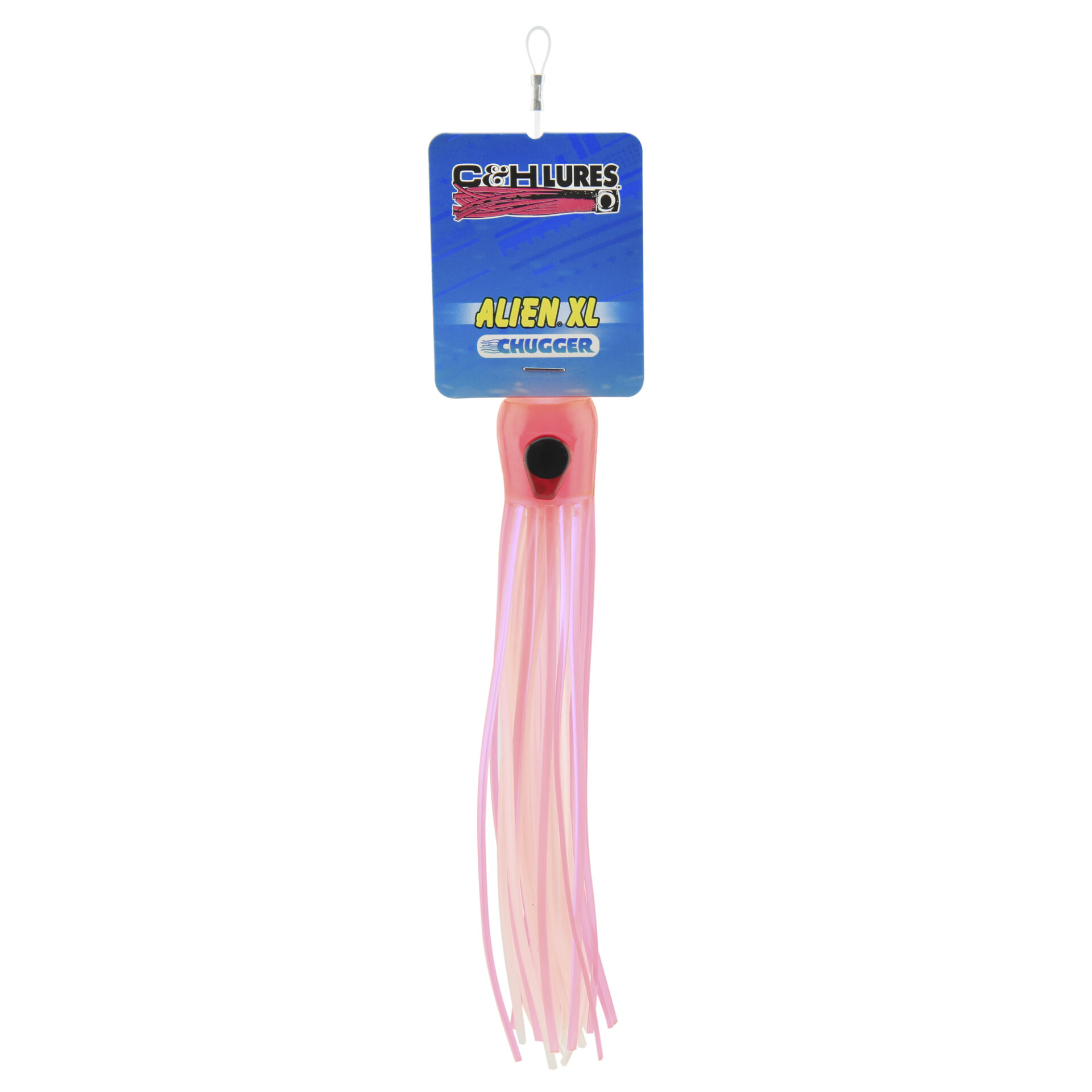 C&H, Alien XL Chugger Lure, Pink/White, 8.5 in / 21.6 cm - Image 4