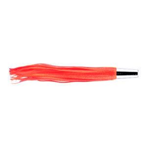 C&H, Express Deep Runner, Ultimate Series, Tie on Skirt Version, Pink/Orange 2 Yellow Veins Sparkle/Pink Orange PVC Skirt, 15 oz / 425 g Head, 15.5 in / 39.4 cm