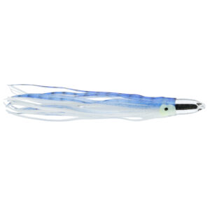 C&H, Jet Head Lure, Blue/Silver/White Skirt, 5 oz / 141 g Chrome Head, 10.5 in / 26.6 cm
