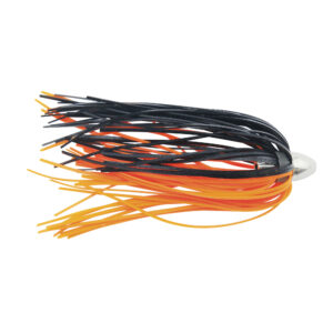 C&H, King Buster Lure, Black/Orange Skirt, 1/8 oz / 3.5 g Head, 2.5 in / 6.35 cm, 3 pc
