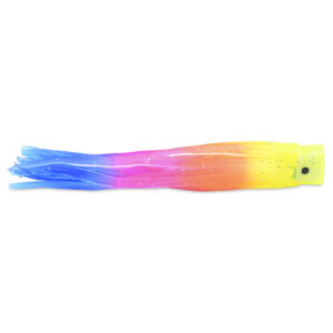 C&H, Lil Bubbler Lure, Rainbow Skirt, Concave Head, 5.5 in / 14 cm