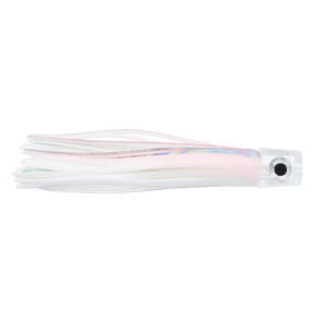 C&H, Lil Stubby Lure, Pink Foil/White Skirt, Flat Head, 5.5 in / 14 cm