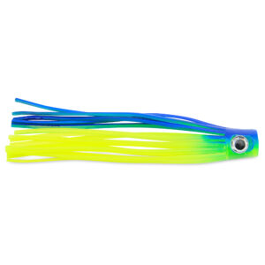 C&H, Lil Stubby Chugger Lure, Bright Blue/Chartreuse, 5.5 in / 14 cm