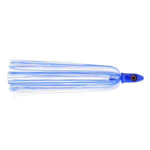 C&H, Mahi Buster Bling, 1 oz / 28.3 g, Blue Silver Glitter Head, Blue/White/Pearl Holographic Skirt, 6 in / 15.2 cm