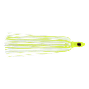 C&H, Mahi Buster Bling, 1 oz / 28.3 g, Chartreuse Silver Glitter Head, Chartreuse/White/Pearl Holographic Skirt, 6 in / 15.2 cm