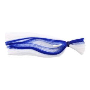 C&H, Sea Witch Lure, White/Blue Skirt, 4 oz / 113.3 g Head