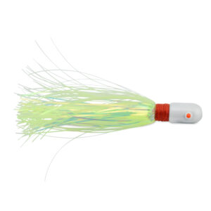 C&H, Pearl Baby Lure, Chartreuse Skirt, 3/4 oz / 21.2 g Head, 2.5 in / 6.35 cm
