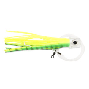 C&H, Lil Stubby Rigged and Ready, Dolphin/Yellow Skirt, 7/0 Mustad Hook, AFW Swivel, 100 lb / 45.3 kg Grand Slam Mono Line, 6 ft / 1.8 m