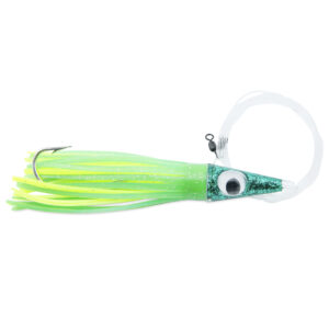 C&H, Tuna Tango Rigged & Ready, Green/Yellow Skirt, 7/0 Mustad Hook, AFW Swivel, 100 lb / 45.3 kg Grand Slam Mono Line, 6 ft / 1.8 m