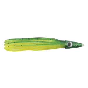 C&H, Tuna Tango XL Lure, Dolphin Color Skirt, 2.5 oz / 70.8 g Head, 8.5 in / 21.5 cm