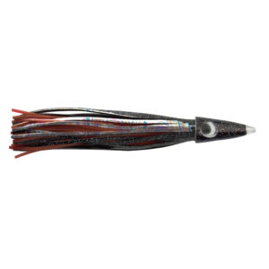 C&H, Tuna Tango XL Lure, Black-Foil/Red Skirt, 2.5 oz / 70.8 g Head, 8.5 in / 21.5 cm